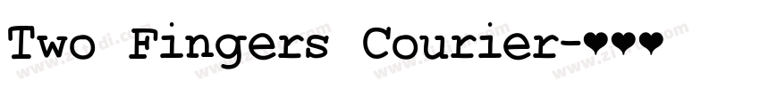 Two Fingers Courier字体转换